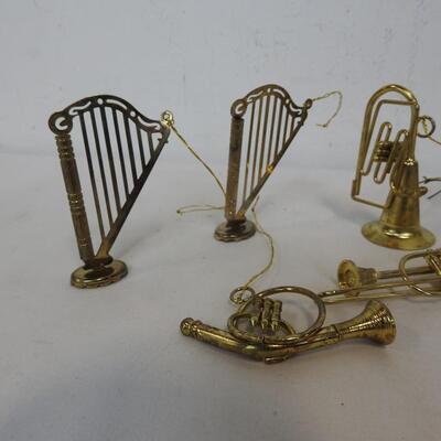 Brass(?) Instruments Ornaments