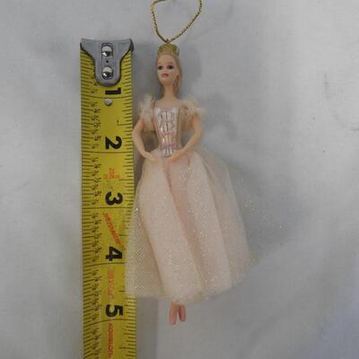 4 pc Barbie Ornaments, 1997-2000, Ballerinas, Dress, Fairy: By Avon