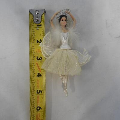 4 pc Barbie Ornaments, 1997-2000, Ballerinas, Dress, Fairy: By Avon