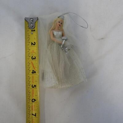 4 pc Barbie Ornaments, 1997-2000, Ballerinas, Dress, Fairy: By Avon