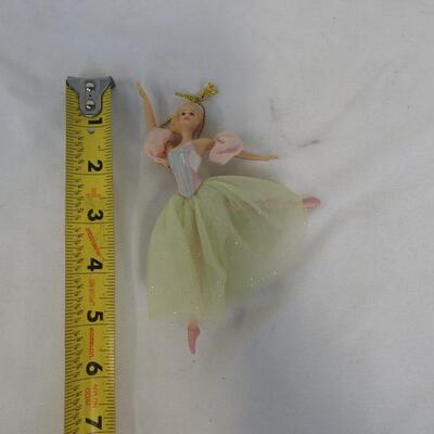 4 pc Barbie Ornaments, 1997-2000, Ballerinas, Dress, Fairy: By Avon