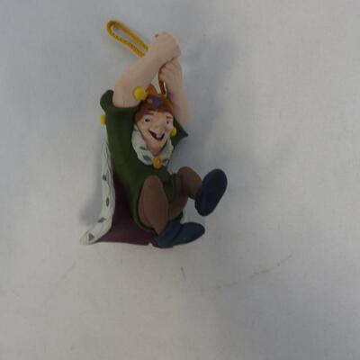 5 pc Plastic Disney Ornaments: Chip Missing Other Half