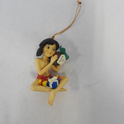 5 pc Plastic Disney Ornaments: Chip Missing Other Half
