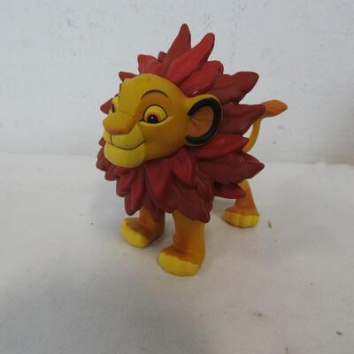 5 pc Plastic Disney Ornaments: Chip Missing Other Half