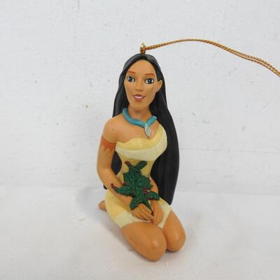 5 pc Plastic Disney Ornaments: Chip Missing Other Half