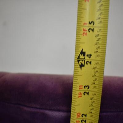 Wood Child-Size Chair: Purple w/ Dark Brown Legs Sturdy, Needs Cleaning