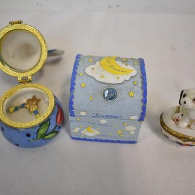 18 Trinket Boxes: 3 Musical, 3 Metal, 3 Christmas, Fairy w/ 2 Wands & Fake Tooth