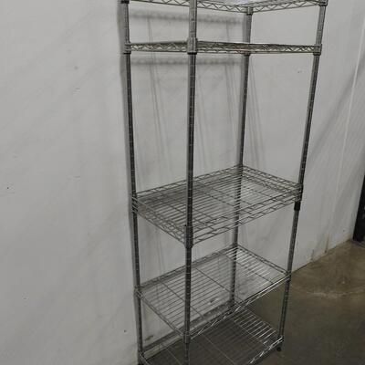 Metal Shelves For Storage, 14" Deep, 23" Wide, 58 1/2" Tall