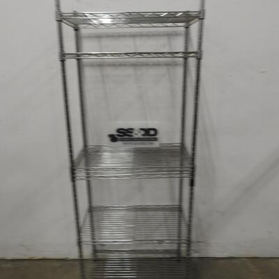 Metal Shelves For Storage, 14" Deep, 23" Wide, 58 1/2" Tall