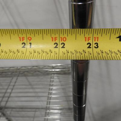 Metal Shelves For Storage, 14" Deep, 23" Wide, 58 1/2" Tall