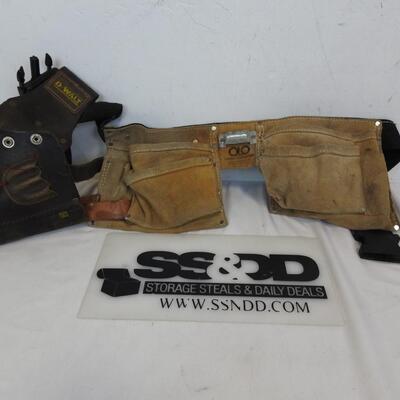 Custom Leather Craft Tool Belt w/Dewalt Tool Holder