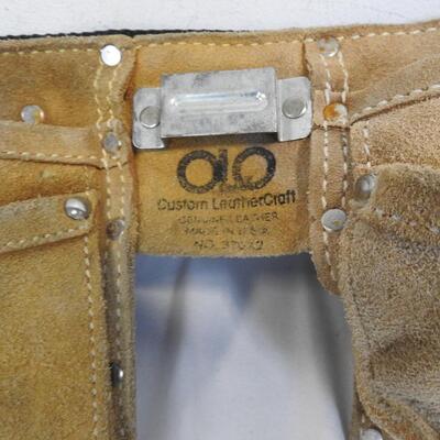 Custom Leather Craft Tool Belt w/Dewalt Tool Holder