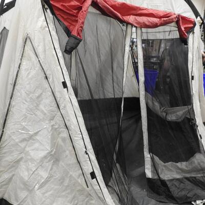 Sears 10 Person Tent w/ Bag, Rain Fly, Stakes, 2 Extra Poles