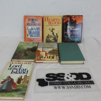 7 Hardcover Fiction Books: Trial and Terror -to- Lord of the Far Island