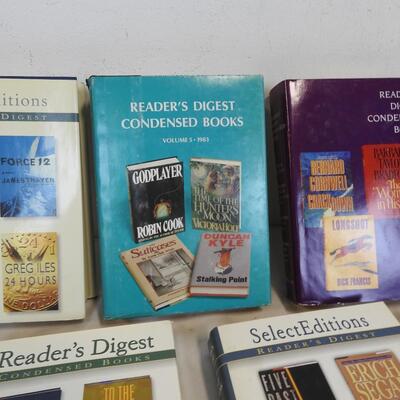 7 Hardcover Books Select Editions, Reader's Digest Condensed Novels