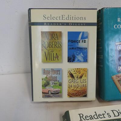 7 Hardcover Books Select Editions, Reader's Digest Condensed Novels