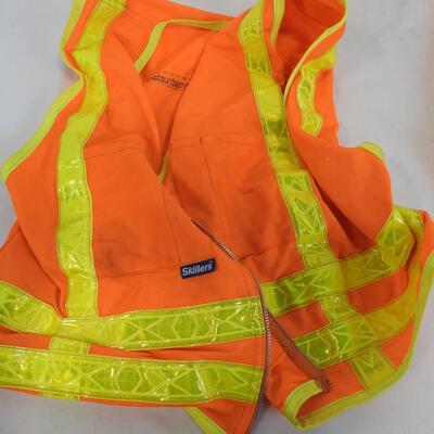 2 High Visibility Orange Vests