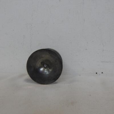 Small Metal Goblet 3.25" Vintage Engraved Needs Cleaning "World Gift"