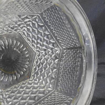 Cut Glass Canisters/1 Large Candy Jar w/ Lids, Vintage Style, 1 Lid Missing