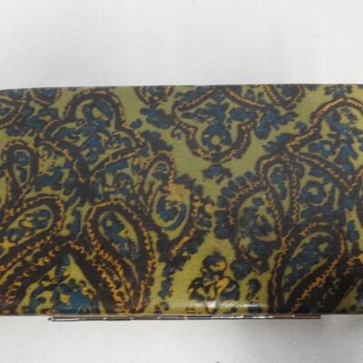 Purses: 2 Black, 1 Brown, 1 Multi-Colored, Wallets: Brown & Paisley