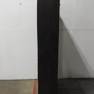 5 Shelf Bookcase, Mahogany Colored Particle Baord Wood Laminate