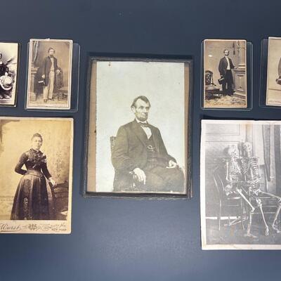 Abraham Lincoln Photograph & Other Victorian Photographs