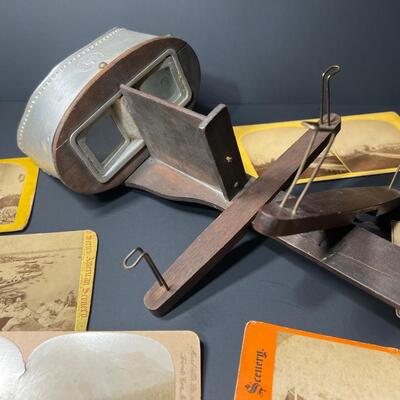 Antique Stereoscope Lot - New Hampshire Man of the Mountain