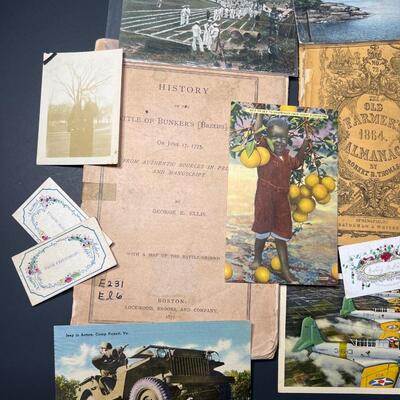 WW2 Postcards and Ephemera Lot