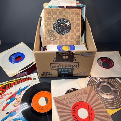 Huge Collection of 45 Records - Superman