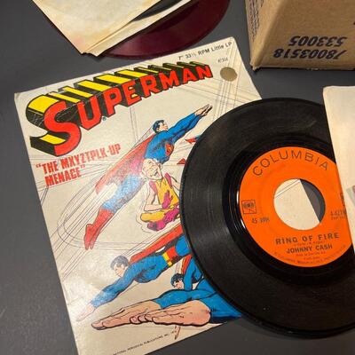 Huge Collection of 45 Records - Superman