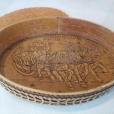 Artist Layered Wood and Paper Box