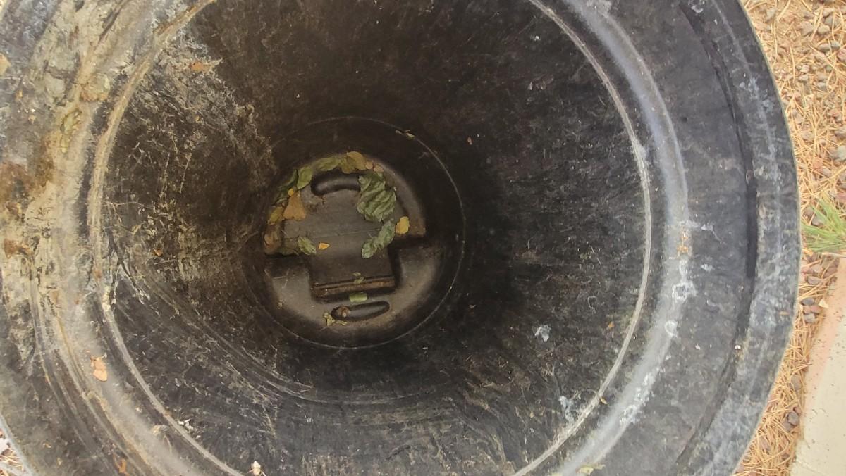 Lot 220 (2) Outdoor GOTT Trash Cans on Wheels