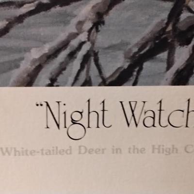 Terry Redlin Night Watch Signed and numbered 998/2400 Strict Limited
