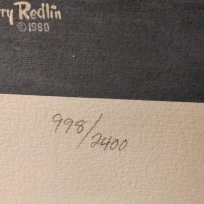 Terry Redlin Night Watch Signed and numbered 998/2400 Strict Limited