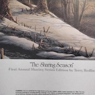 Terry redlin Sharing Season 1 Signed