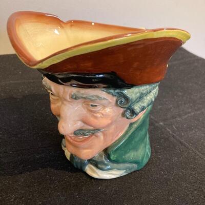 Vintage Royal Doulton Dick Turpin Mask Up Large 6â€h Character Jug Mug