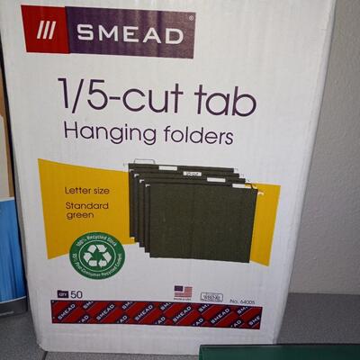 LOT 108  FILE FOLDERS, DIVIDERS, STICKERS, HANGING FOLDERS AND MORE