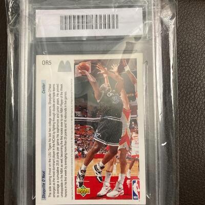 1992 Shaquille O’Neal #OR5 Graded Gem MT 10