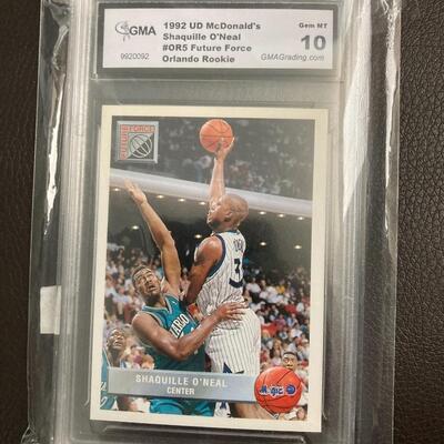 1992 Shaquille Oâ€™Neal #OR5 Graded Gem MT 10