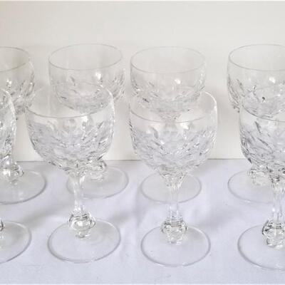 Lot #5 Set of 11 Crystal goblets - unmarked