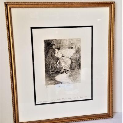 Lot #17  Limited edition etching - New Orleans artist Robert Bledsoe Mayfield