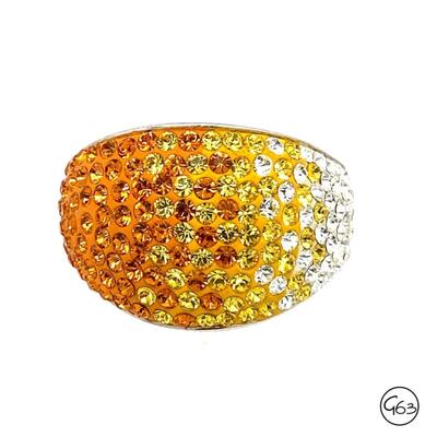 Sterling Gemstone Ombre Ring, Size 10