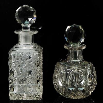 Pair of Glass Perfume Bottles