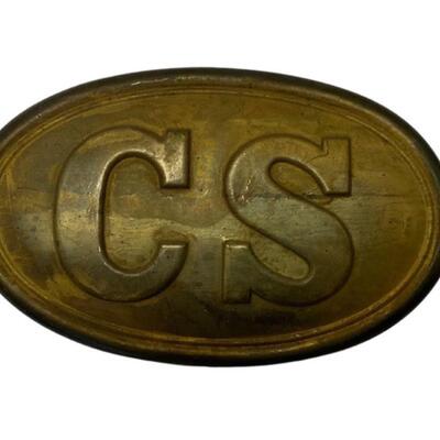 Grouping of 7 CSA/CS Brass & Metal Belt Buckles