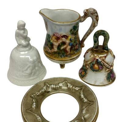 Grouping of 5 Pieces of Capodimonte Porcelain
