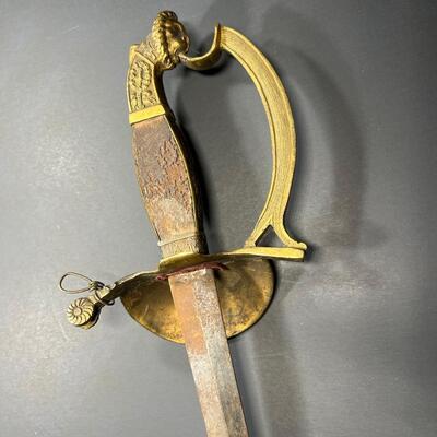 German Lions Head Court Sword