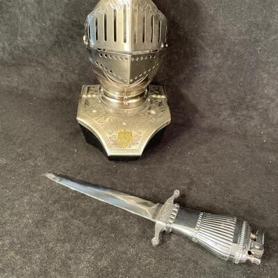 Lot 207A.   Miniature Armor Radio and Dagger Lighter