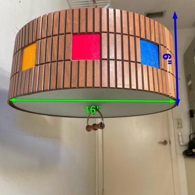 Lot 277. Mod 70s Light Fixture