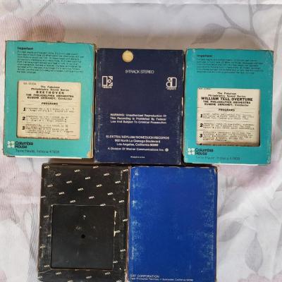 MIX OF 5 VARIOUS ARTIST 8 TRACK TAPES