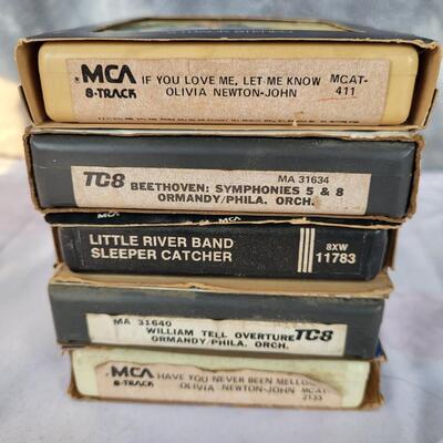 MIX OF 5 VARIOUS ARTIST 8 TRACK TAPES